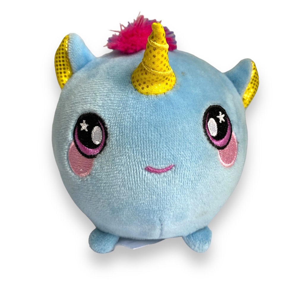 SQUEEZAMALS  BEATRICE THE UNICORN Foamed Stuffed Animal (3.5 inch)